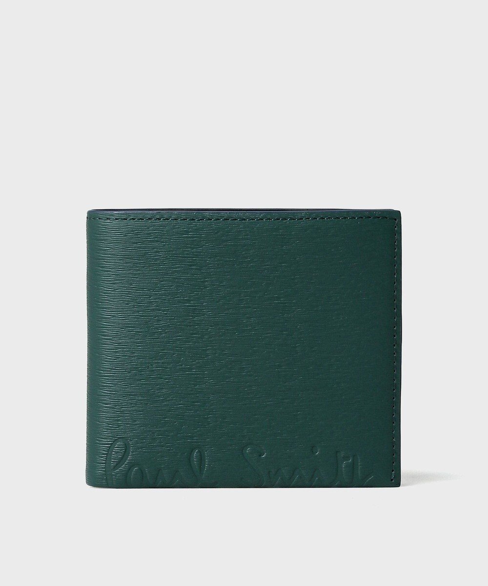 【ポールスミス/Paul Smith / MEN】のクロップドロゴ 2つ折り財布 インテリア・キッズ・メンズ・レディースファッション・服の通販 founy(ファニー) 　ファッション　Fashion　メンズファッション　Fashion for Men　コイン　Coin, Coin Design　財布　Wallet, Purse　プリント　Print, Printed Pattern　ポケット　Pocket, Pocket Detail　メンズ　Men's, Menswear　ダークグリーン|ID: prp329100004694356 ipo3291000000034911057