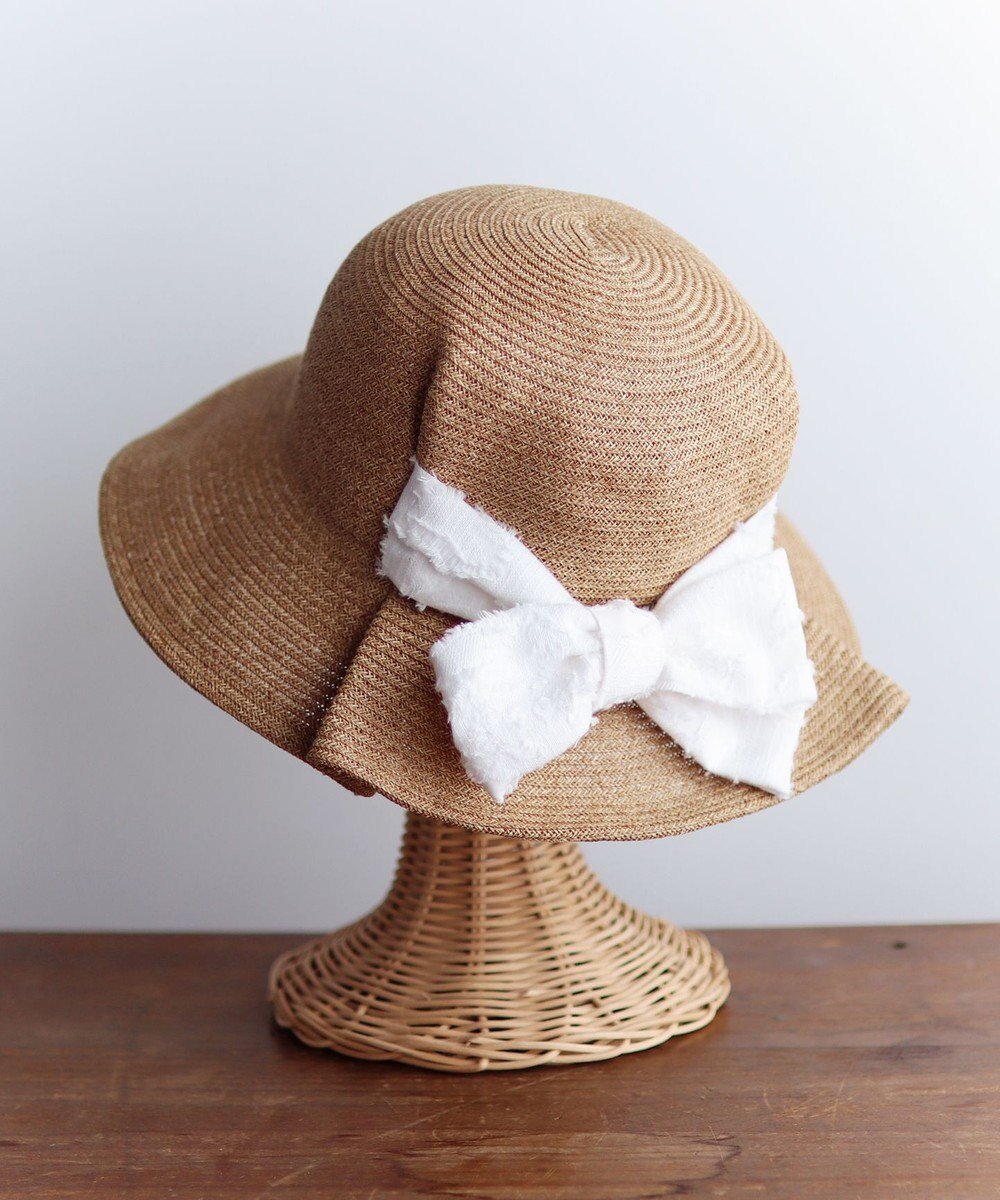 【アンドウール/AND WOOL】の〈UVカット加工〉〈軽くて折りたためる〉ジャカートリボンの帽子 人気、トレンドファッション・服の通販 founy(ファニー) 　ファッション　Fashion　レディースファッション　Fashion for Women　キャップ&ハット　Hats & Caps　アウトドア　Outdoor Clothing　キャンバス　Canvas, Canvas Fabric　シンプル　Simple, Minimal　タオル　Towel, Bath Towel　手編み　Hand-Knitted, Handmade Knit　帽子　Hat, Headwear　夏　Summer　旅行　Travel　 other-1|ID: prp329100004694375 ipo3291000000034264428