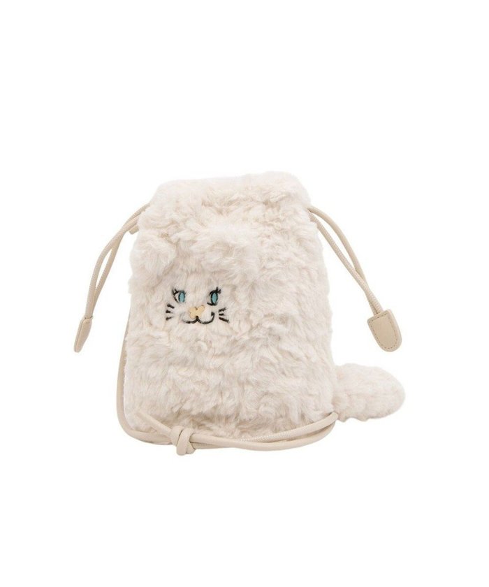 【アナスイ/ANNA SUI】のTITI&フレンズ ミニショルダーバッグ インテリア・キッズ・メンズ・レディースファッション・服の通販 founy(ファニー) https://founy.com/ ファッション Fashion レディースファッション Fashion for Women バッグ Bags おすすめ Recommended / Our Picks フェイクファー Faux Fur, Imitation Fur フォルム Silhouette, Form モコモコ Fuzzy, Fluffy リップ Lip, Lip Motif 巾着 Drawstring Bag, Kinchaku 猫 Cat, Kitty |ID: prp329100004694382 ipo3291000000035808437