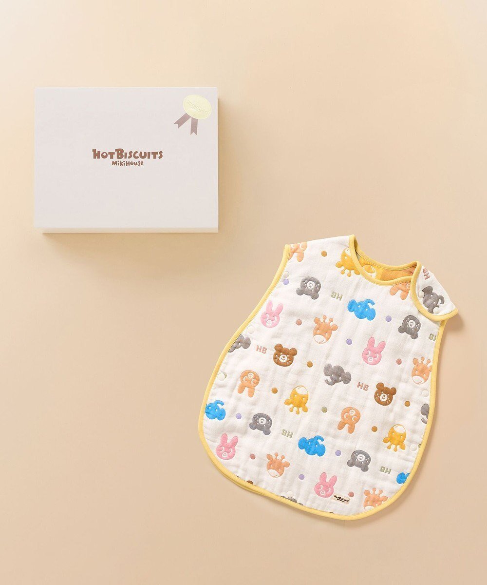 【ミキハウスホットビスケッツ/MIKI HOUSE HOT BISCUITS / KIDS】の六重織どうぶつ柄ガーゼスリーパーセット【BOX付き】 インテリア・キッズ・メンズ・レディースファッション・服の通販 founy(ファニー) 　ファッション　Fashion　キッズファッション　Fashion for Kids　おすすめ　Recommended / Our Picks　ギフト プレゼント　Gift / Present　ベビー　Baby, Babywear　吸水　Absorbent, Quick-Dry　マルチカラー|ID: prp329100004695456 ipo3291000000033906354