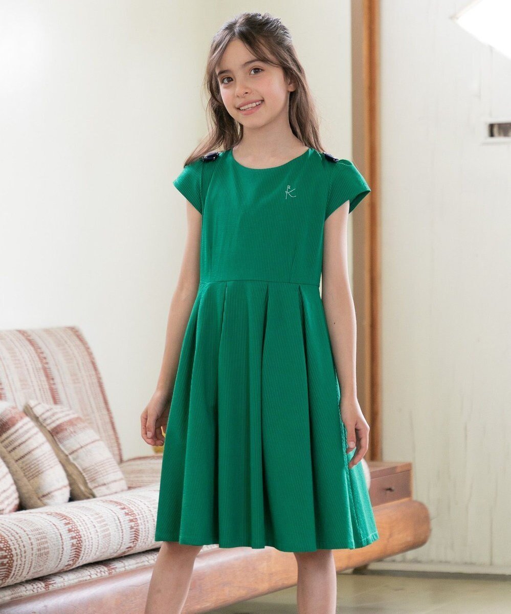 【組曲 / KIDS/KUMIKYOKU】の【110-140㎝】ソロナタック ワンピース インテリア・キッズ・メンズ・レディースファッション・服の通販 founy(ファニー) ファッション Fashion キッズファッション Fashion for Kids ワンピース Dresses ラベンダー Lavender リボン Ribbon, Bow 夏 Summer 春 Spring S/S・春夏 SS, Spring/Summer, Warm Season グリーン系|ID: prp329100004695462 ipo3291000000034463967