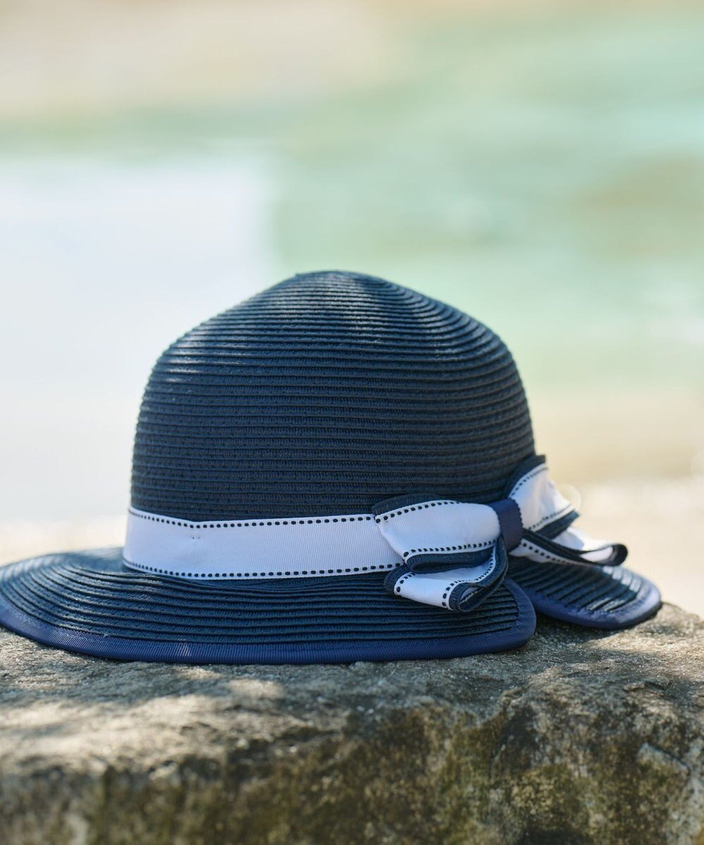 【組曲 / KIDS/KUMIKYOKU】の【Lサイズ】サマーブレード ハット インテリア・キッズ・メンズ・レディースファッション・服の通販 founy(ファニー) ファッション Fashion キッズファッション Fashion for Kids ブレード Braid, Decorative Trim リボン Ribbon, Bow 夏 Summer 帽子 Hat, Headwear ネイビー系|ID: prp329100004695465 ipo3291000000034745420