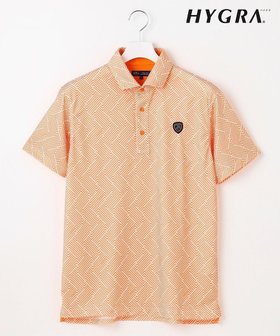 【23区 ゴルフ/23区GOLF / MEN】の【MEN】「HYGRA」幾何柄清涼ポロシャツ 接触冷感 UVケア 吸水速乾 総柄 高機能素材 人気、トレンドファッション・服の通販 founy(ファニー) ファッション Fashion メンズファッション Fashion for Men トップス・カットソー Cut & Sew Tops メンズシャツ Shirts ポロシャツ / きれいめカジュアルスタイル Polo Shirts インナー Innerwear コンパクト Compact, Small Size ゴルフ Golf プリント Print, Printed Pattern ポロシャツ Polo Shirt, Collared Tee 吸水 Absorbent, Quick-Dry 夏 Summer 春 Spring S/S・春夏 SS, Spring/Summer, Warm Season |ID:prp329100004695493