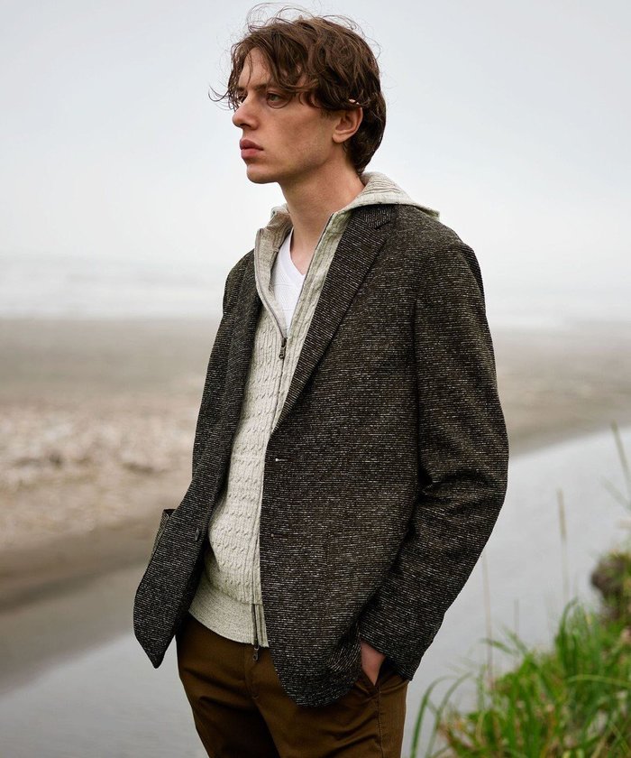 【ジョセフ アブード/JOSEPH ABBOUD / MEN】の【軽量/ストレッチ/洗える/速乾/JAPANファブリック】コンフォータブルジャージー ジャケット インテリア・キッズ・メンズ・レディースファッション・服の通販 founy(ファニー) https://founy.com/ ファッション Fashion メンズファッション Fashion for Men アウター Men's Coats Outerwear テーラードジャケット Tailored Jackets & Blazers 洗える Machine Washable 秋 Autumn 軽量 Lightweight, Ultra Light ジャケット Jacket, Outerwear ストレッチ Stretch, Stretchy Fabric ツイード／ツィード Choker, Choker Necklace ファブリック Fabric, Textile A/W・秋冬 Autumn/Winter S/S・春夏 SS, Spring/Summer, Warm Season おすすめ Recommended / Our Picks 夏 Summer 旅行 Travel |ID: prp329100004695497 ipo3291000000033906469