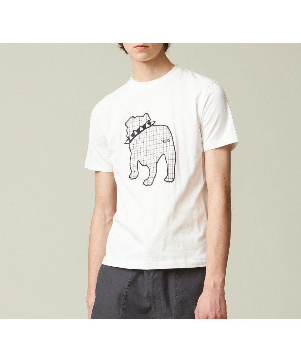 【ジェイ プレス/J.PRESS / MEN】の【UNISEX】ファブリックワッペン バックブルTシャツ インテリア・キッズ・メンズ・レディースファッション・服の通販 founy(ファニー) 　ファッション　Fashion　メンズファッション　Fashion for Men　トップス・カットソー　Cut & Sew Tops　メンズシャツ　Shirts　ヴィンテージ　Vintage Style　春　Spring　カットソー　Cut and Sewn Top　鹿の子　Piqué, Kanoko Fabric　ジャケット　Jacket, Outerwear　チェック　Check, Plaid, Tartan　ファブリック　Fabric, Textile　フィット　Fit, Slim Fit　プリント　Print, Printed Pattern　ポロシャツ　Polo Shirt, Collared Tee　メンズ　Men's, Menswear　ユニセックス　Unisex, Genderless　レギュラー　Regular, Standard Fit　S/S・春夏　SS, Spring/Summer, Warm Season　夏　Summer　ホワイト系|ID: prp329100004695498 ipo3291000000034220613