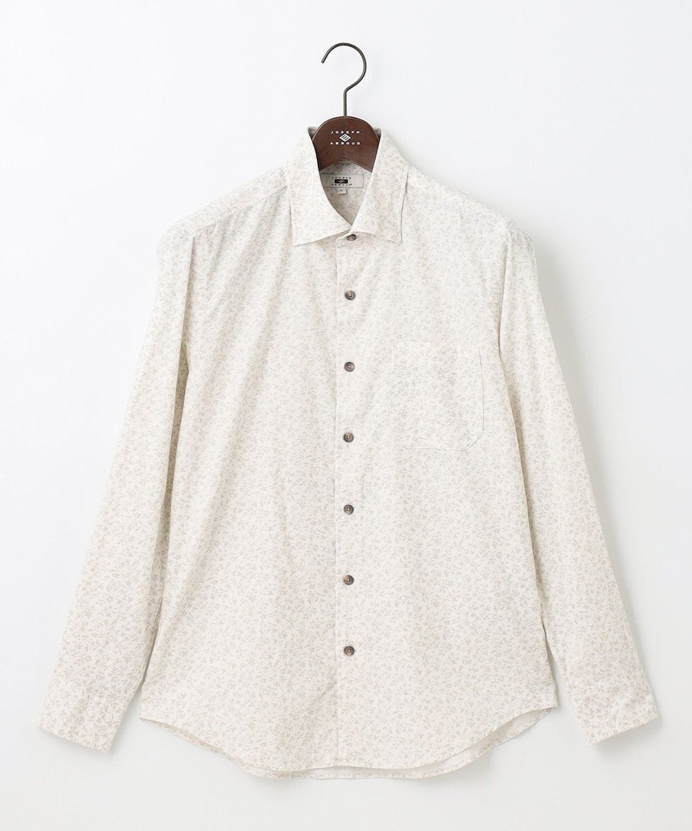 【ジョセフ アブード/JOSEPH ABBOUD / MEN】の【ソフトな着心地/I単品羽織にも】 コーデュロイフラワープリント シャツ インテリア・キッズ・メンズ・レディースファッション・服の通販 founy(ファニー)  ファッション Fashion メンズファッション Fashion for Men トップス・カットソー Cut & Sew Tops メンズシャツ Shirts フィット Fit, Slim Fit フラワー Flower, Floral プリント Print, Printed Pattern レギュラー Regular, Standard Fit A/W・秋冬 Autumn/Winter 羽織 Haori, Light Jacket ホワイト系5|ID: prp329100004695509 ipo3291000000034295148