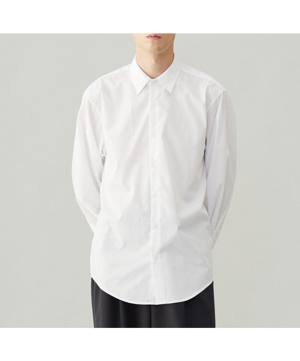 【アンフィーロ/UNFILO / MEN】の【UVカット】コットンブレンド シャツ インテリア・キッズ・メンズ・レディースファッション・服の通販 founy(ファニー) 　ファッション　Fashion　メンズファッション　Fashion for Men　トップス・カットソー　Cut & Sew Tops　メンズシャツ　Shirts　おすすめ　Recommended / Our Picks　インナー　Innerwear　スマート　Smart, Elegant　スーツ　Suit, Formalwear　セットアップ　Set-Up, Coordinated Outfit　バランス　Balance, Style Balance　ブロード　Broadcloth, Fine Cotton　リラックス　Relax, Relaxed Fit　ビジネス 仕事 通勤　Business / Work / Commuting　夏　Summer　春　Spring　S/S・春夏　SS, Spring/Summer, Warm Season　ホワイト|ID: prp329100004695514 ipo3291000000033906540