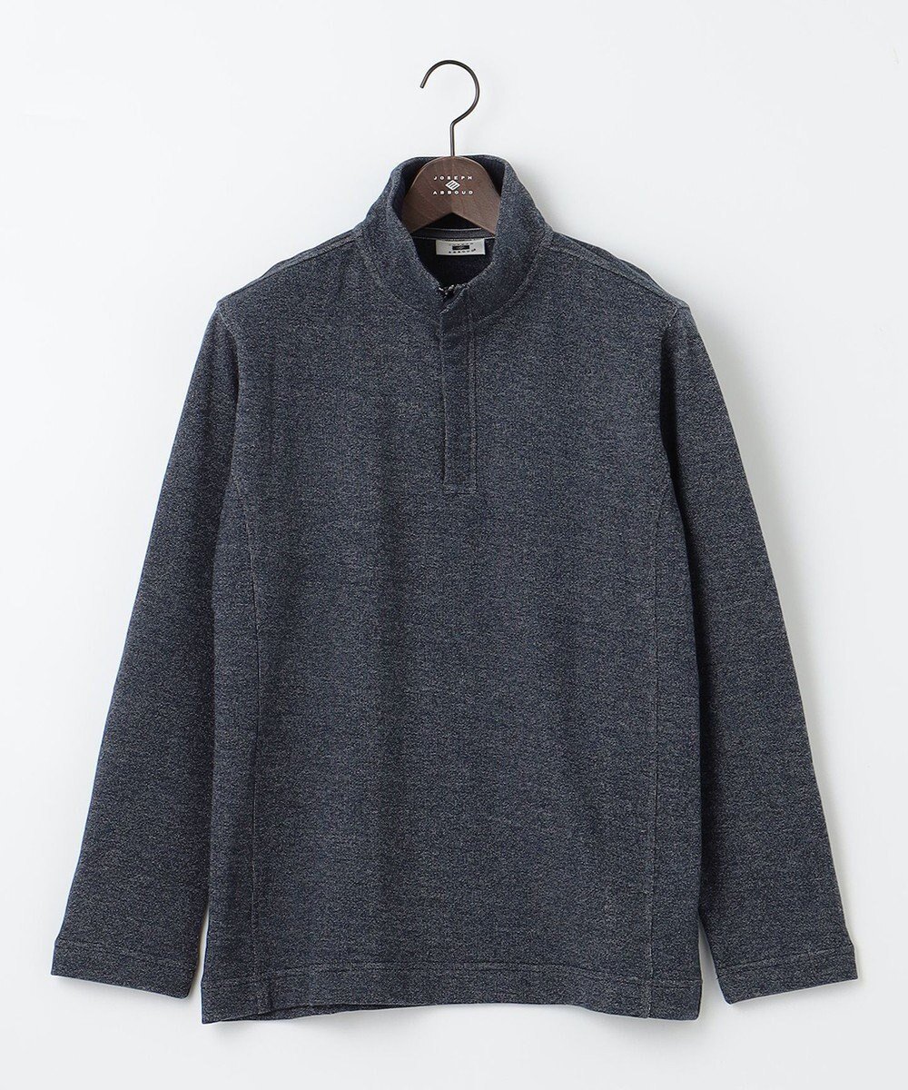 【ジョセフ アブード/JOSEPH ABBOUD / MEN】の【オーガニックコットン】ビンテージインレー ハイネックプルオーバー インテリア・キッズ・メンズ・レディースファッション・服の通販 founy(ファニー) 　ファッション　Fashion　メンズファッション　Fashion for Men　トップス・カットソー　Cut & Sew Tops　メンズシャツ　Shirts　カットソー　Cut and Sewn Top　トレーナー　Sweatshirt, Trainer　ハイネック　High Neck, Mock Neck　メランジ　Melange, Mixed Yarn　リブニット　Rib Knit, Ribbed Knit　A/W・秋冬　Autumn/Winter　ネイビー系|ID: prp329100004695515 ipo3291000000033906549