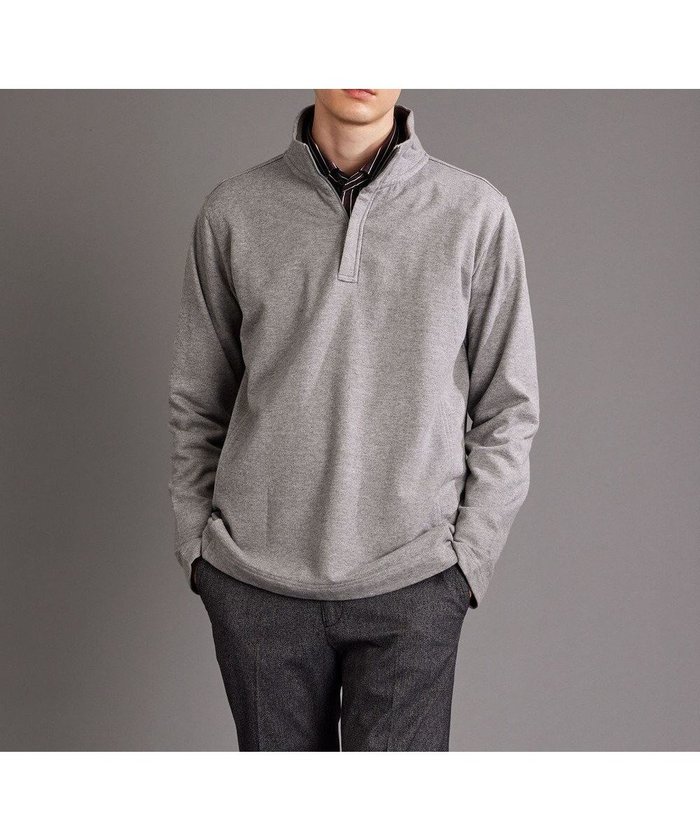 【ジョセフ アブード/JOSEPH ABBOUD / MEN】の【オーガニックコットン】ビンテージインレー ハイネックプルオーバー インテリア・キッズ・メンズ・レディースファッション・服の通販 founy(ファニー) https://founy.com/ ファッション Fashion メンズファッション Fashion for Men トップス・カットソー Cut & Sew Tops メンズシャツ Shirts カットソー Cut and Sewn Top トレーナー Sweatshirt, Trainer ハイネック High Neck, Mock Neck メランジ Melange, Mixed Yarn リブニット Rib Knit, Ribbed Knit A/W・秋冬 Autumn/Winter |ID: prp329100004695515 ipo3291000000034473849