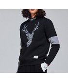 【ピーダブリュサーキュラス/PW CIRCULUS / MEN】の【イージーケア/軽量】【MEN】 DEER モチーフニット ブラック系|ID: prp329100004695517 ipo3291000000033906554