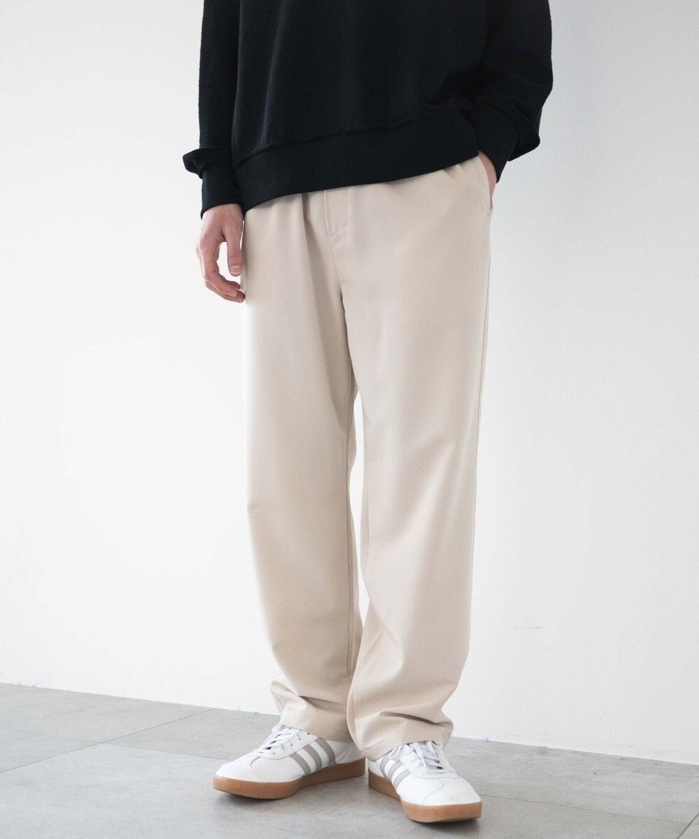 【ウィゴー/WEGO / MEN】の【ウエストゴム/SMLサイズ展開】TRイージーストレートパンツ インテリア・キッズ・メンズ・レディースファッション・服の通販 founy(ファニー) 　ファッション　Fashion　メンズファッション　Fashion for Men　ボトムス　Bottoms　春　Spring　カーディガン　Cardigan, Knitwear　ストレート　Straight, Straight Cut　スマホ　Smartphone, Mobile Device　定番　Standard, Basic Item　ベーシック　Basic, Essential　無地　Plain, Solid Color　リラックス　Relax, Relaxed Fit　冬　Winter / This Winter　A/W・秋冬　Autumn/Winter　S/S・春夏　SS, Spring/Summer, Warm Season　新作・新入荷　New Arrivals / New In　プチプライス・低価格　Affordable / Budget Price　夏　Summer　ライトベージュ|ID: prp329100004695521 ipo3291000000033906571