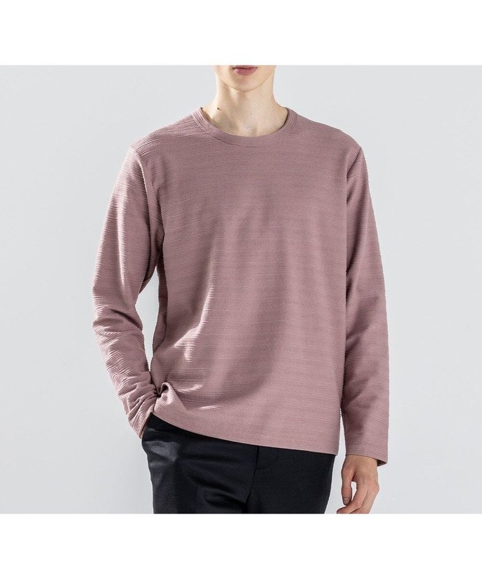 【ジョゼフ オム/JOSEPH HOMME / MEN】の新色追加【洗える】メランジリップル クルーネックカットソー インテリア・キッズ・メンズ・レディースファッション・服の通販 founy(ファニー) https://founy.com/ ファッション Fashion メンズファッション Fashion for Men トップス・カットソー Cut & Sew Tops メンズシャツ Shirts 新作・新入荷 New Arrivals / New In カットソー Cut and Sewn Top シャドー Shadow, Subtle Pattern ジャケット Jacket, Outerwear スリーブ Sleeve, Long Sleeve / Short Sleeve ベーシック Basic, Essential ボーダー Border, Stripe メランジ Melange, Mixed Yarn ロング Long, Long-Length エレガント 上品 Elegant 洗える Machine Washable A/W・秋冬 Autumn/Winter 長袖 Long Sleeve, Full Sleeve |ID: prp329100004695527 ipo3291000000033906588