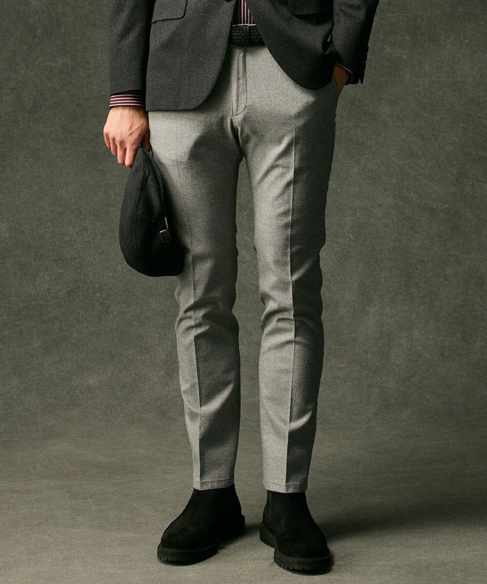 【ジョセフ アブード/JOSEPH ABBOUD / MEN】の【ウエストも伸びる!オーガニックコットン使用】ムリネへリンボンストレッチ パンツ 人気、トレンドファッション・服の通販 founy(ファニー) 　ファッション　Fashion　メンズファッション　Fashion for Men　ボトムス　Bottoms　ジャケット　Jacket, Outerwear　ストレート　Straight, Straight Cut　スリム　Slim, Slim Fit　A/W・秋冬　Autumn/Winter　新作・新入荷　New Arrivals / New In　おすすめ　Recommended / Our Picks　エレガント 上品　Elegant　 other-1|ID: prp329100004695530 ipo3291000000033906598