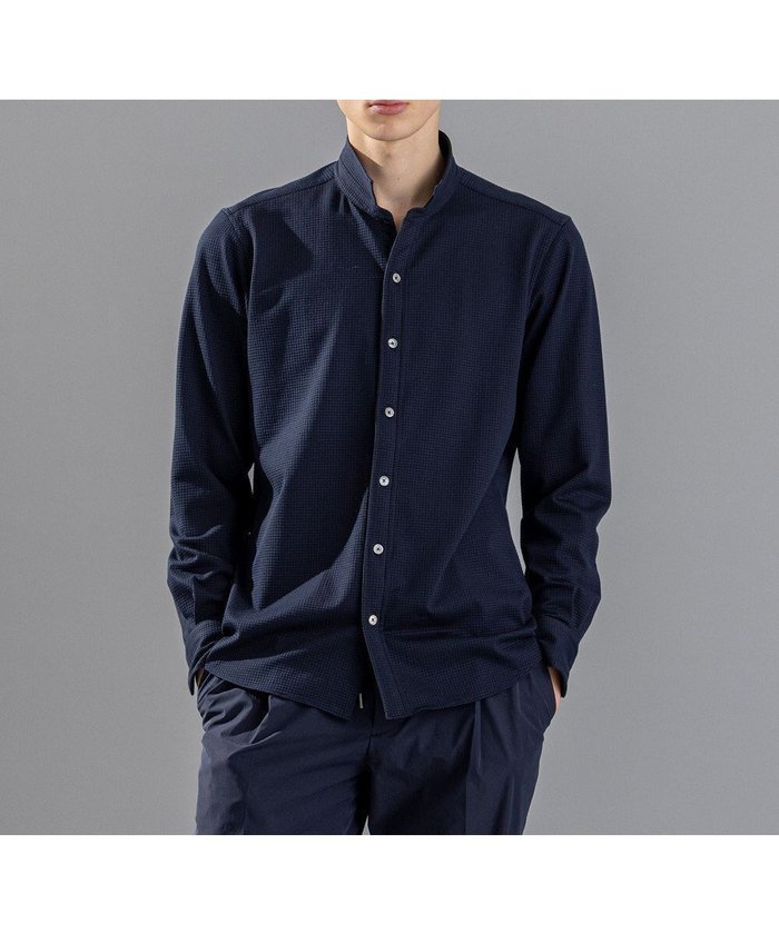 【ジョゼフ オム/JOSEPH HOMME / MEN】のコンフォートクリアギンガム ウイングカラーシャツ インテリア・キッズ・メンズ・レディースファッション・服の通販 founy(ファニー) https://founy.com/ ファッション Fashion メンズファッション Fashion for Men トップス・カットソー Cut & Sew Tops メンズシャツ Shirts シェイプ Shape, Slim Fit ストレッチ Stretch, Stretchy Fabric 夏 Summer 春 Spring S/S・春夏 SS, Spring/Summer, Warm Season 無地 Plain, Solid Color 軽量 Lightweight, Ultra Light 長袖 Long Sleeve, Full Sleeve |ID: prp329100004695533 ipo3291000000033906610