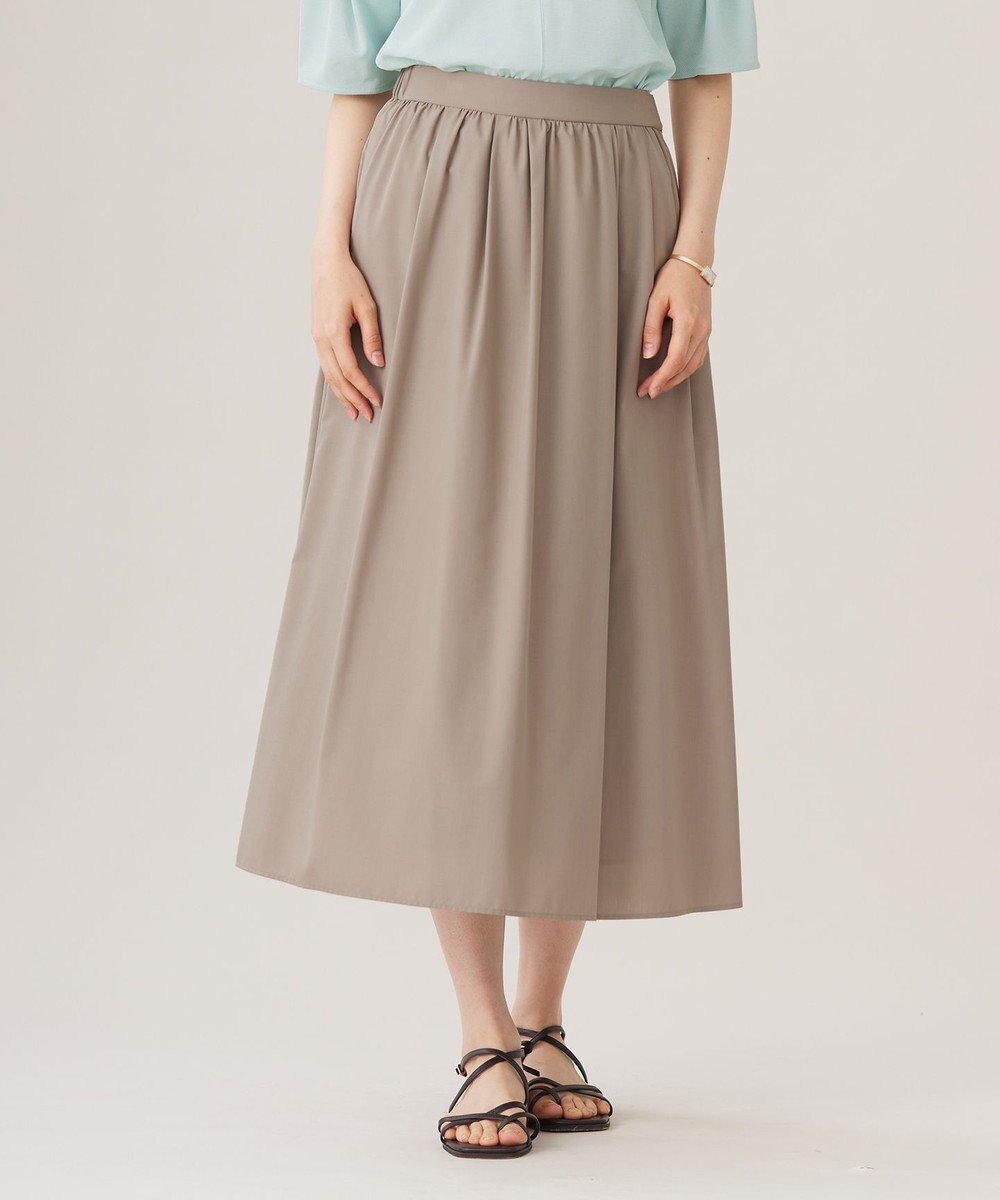 【自由区/JIYU-KU】の【洗える】ランダムタック スカート インテリア・キッズ・メンズ・レディースファッション・服の通販 founy(ファニー) 　ファッション　Fashion　レディースファッション　Fashion for Women　スカート　Skirts　シンプル　Simple, Minimal　ドレープ　Drape, Draping Fabric　ランダム　Random, Irregular　洗える　Machine Washable　A/W・秋冬　Autumn/Winter　ダークサンド|ID: prp329100004695555 ipo3291000000033906714