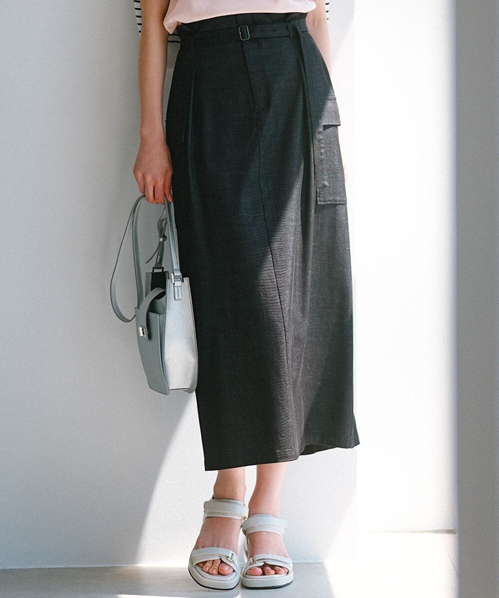【23区/NIJYUSANKU】の【洗える】デニムライクシャンブレー Iライン スカート 人気、トレンドファッション・服の通販 founy(ファニー) 　ファッション　Fashion　レディースファッション　Fashion for Women　スカート　Skirts　春　Spring　洗える　Machine Washable　デニム　Denim, Jeans Material　S/S・春夏　SS, Spring/Summer, Warm Season　おすすめ　Recommended / Our Picks　夏　Summer　2024年　2024　2024春夏・S/S　Spring/Summer 2024 SS24　エレガント 上品　Elegant　 other-1|ID: prp329100004695560 ipo3291000000033906758