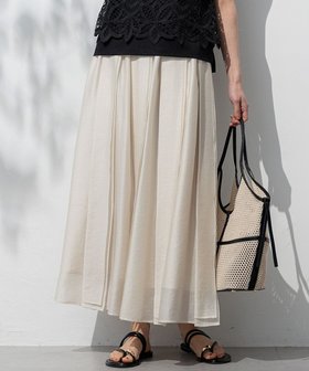 【23区/NIJYUSANKU】 【洗える】ソフトオーガンジー タック スカート人気、トレンドファッション・服の通販 founy(ファニー) ファッション Fashion レディースファッション Fashion for Women スカート Skirts 2025年 2025 2025春夏・S/S Spring/Summer 2025 SS25 イエロー Yellow オーガンジー Organza Fabric シンプル Simple, Minimal ヴィンテージ Vintage Style エレガント 上品 Elegant 夏 Summer 春 Spring S/S・春夏 SS, Spring/Summer, Warm Season 洗える Machine Washable |ID:prp329100004695630