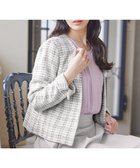 【ティアクラッセ/Tiaclasse】のラメチェックツイードジャケット オフホワイト|ID: prp329100004696837 ipo3291000000034274717