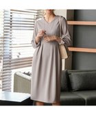 【ティアクラッセ/Tiaclasse】のハイストレッチジョーゼットワンピース グレージュ|ID: prp329100004696838 ipo3291000000035636764