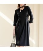 【ティアクラッセ/Tiaclasse】のハイストレッチジョーゼットワンピース ブラック|ID: prp329100004696838 ipo3291000000035636767