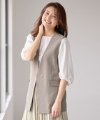 【エニー/ANY】の【セットアップ可能/UVケア/接触冷感/ストレッチ】イージーケアジレ モカ|ID: prp329100004696843 ipo3291000000034192364