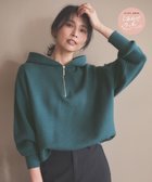 【エニー/ANY】の【洗濯機可】しあわせタッチハーフジップフーディー グリーン|ID: prp329100004696848 ipo3291000000034295688