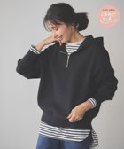 【エニー/ANY】の【洗濯機可】しあわせタッチハーフジップフーディー ブラック|ID: prp329100004696848 ipo3291000000034295689