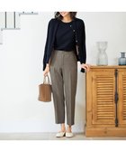 【エニー/ANY】の【ウエストゴム/ストレッチ/裏起毛】シークレットウォーム テーパードパンツ ブラウングレンチェック|ID: prp329100004696849 ipo3291000000035644579