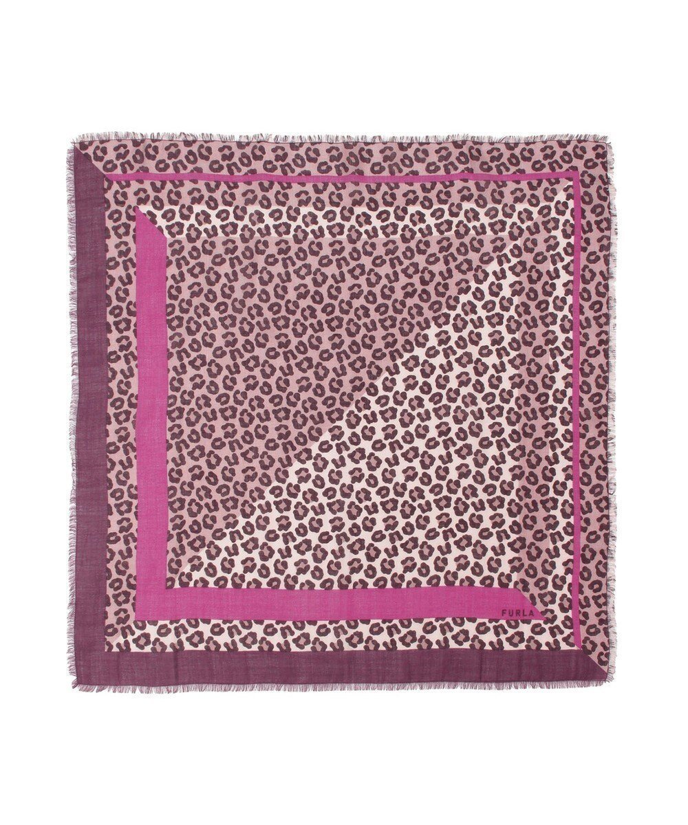 【ムーンバット/MOONBAT】のFURLA(フルラ)レオパードウールスカーフ 80×80㎝ インテリア・キッズ・メンズ・レディースファッション・服の通販 founy(ファニー) 　ファッション　Fashion　レディースファッション　Fashion for Women　イタリア　Italy　エレガント 上品　Elegant　スカーフ　Scarf, Neckwear　バンダナ　Bandana, Head Scarf　パターン　Pattern, Design Print　フリンジ　Fringe, Tassel　レオパード　Leopard, Animal Print　ワイン|ID: prp329100004696857 ipo3291000000033918154