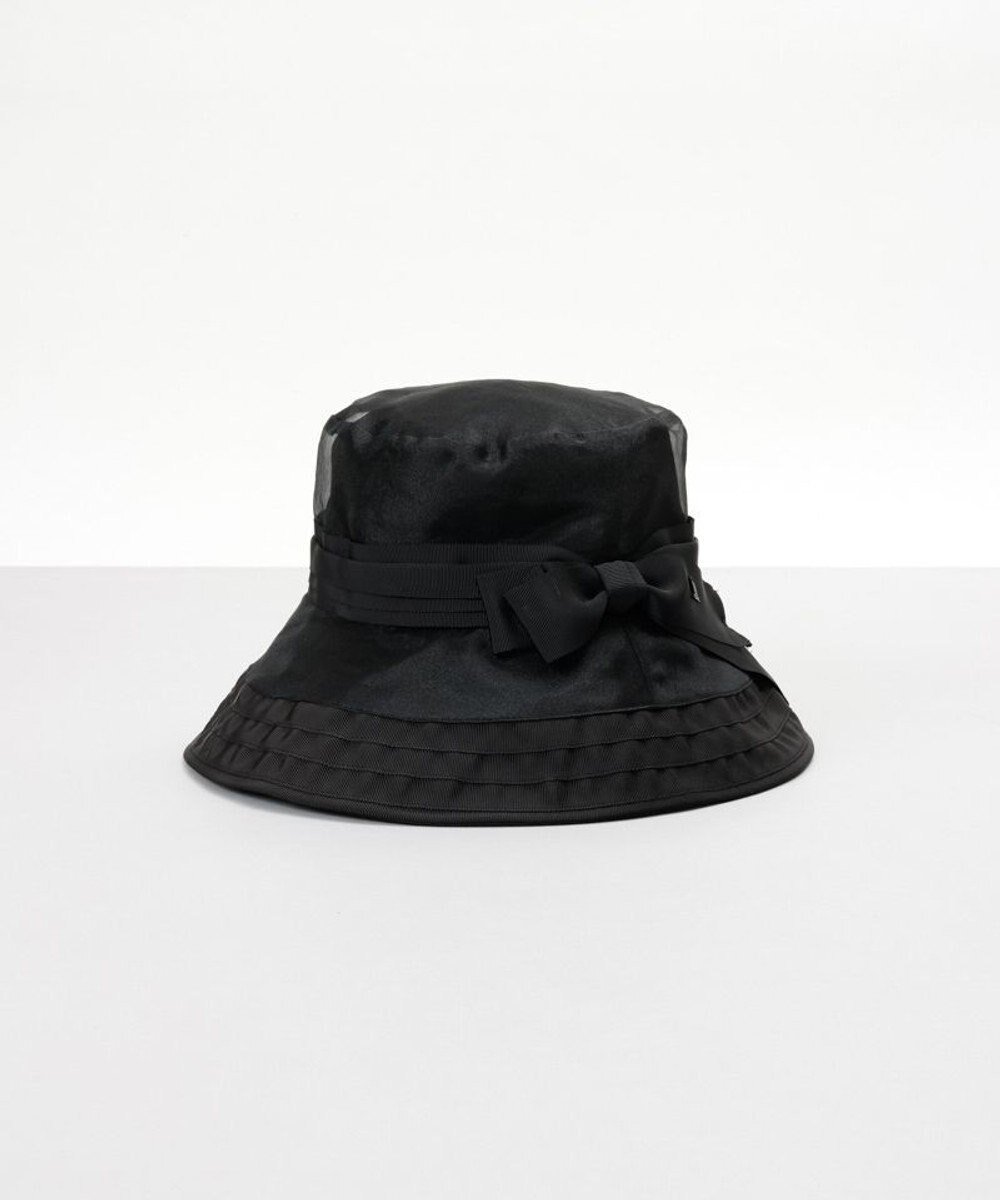 【アウロラ/AURORA】の【 LANVIN en Bleu (ランバン オン ブルー)】オーガンジーxグログランクロッシェハット インテリア・キッズ・メンズ・レディースファッション・服の通販 founy(ファニー) 　ファッション　Fashion　レディースファッション　Fashion for Women　キャップ&ハット　Hats & Caps　オーガンジー　Organza Fabric　コンビ　Combo, Combination Style　リボン　Ribbon, Bow　帽子　Hat, Headwear　抗菌　Antibacterial, Bacteria-Resistant　秋　Autumn　ブラック|ID: prp329100004696869 ipo3291000000033918226