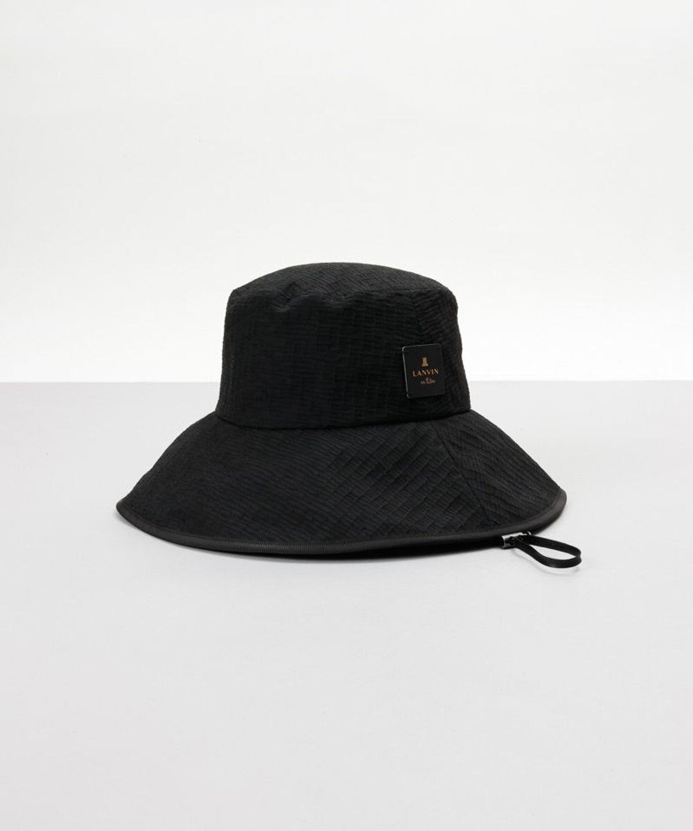 【アウロラ/AURORA】の【 LANVIN en Bleu (ランバン オン ブルー)】シアージャガードクロッシェハット インテリア・キッズ・メンズ・レディースファッション・服の通販 founy(ファニー) 　ファッション　Fashion　レディースファッション　Fashion for Women　キャップ&ハット　Hats & Caps　ドローコード　Drawcord, Drawstring Cord　ワンポイント　One Point, Statement Accent　帽子　Hat, Headwear　抗菌　Antibacterial, Bacteria-Resistant　ブラック|ID: prp329100004696870 ipo3291000000033918231