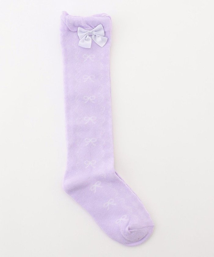 【エニィ/ANY / KIDS】のリボン柄 ジャガード ハイソックス インテリア・キッズ・メンズ・レディースファッション・服の通販 founy(ファニー) https://founy.com/ ファッション Fashion キッズファッション Fashion for Kids スマホ Smartphone, Mobile Device ソックス Socks, Hosiery 人気 Popular, Best Seller ラベンダー Lavender リボン Ribbon, Bow ワンポイント One Point, Statement Accent A/W・秋冬 Autumn/Winter 再入荷 Restock / Back in Stock エレガント 上品 Elegant |ID: prp329100004696902 ipo3291000000035605973