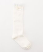 【エニィ/ANY / KIDS】のリボン柄 ジャガード ハイソックス ホワイト|ID: prp329100004696902 ipo3291000000035605975