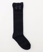 【エニィ/ANY / KIDS】のリボン柄 ジャガード ハイソックス ネイビー|ID: prp329100004696902 ipo3291000000035605976