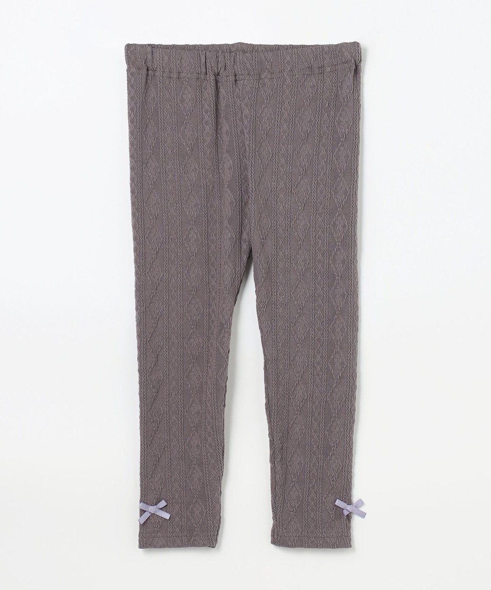 【エニィ/ANY / KIDS】のケーブル ジャガードレギンス インテリア・キッズ・メンズ・レディースファッション・服の通販 founy(ファニー) 　ファッション　Fashion　キッズファッション　Fashion for Kids　ストレッチ　Stretch, Stretchy Fabric　ドッキング　Docking, Mixed Material　ポケット　Pocket, Pocket Detail　レギンス　Leggings, Stretch Pants　ロング　Long, Long-Length　冬　Winter / This Winter　A/W・秋冬　Autumn/Winter　おすすめ　Recommended / Our Picks　チャコール|ID: prp329100004696906 ipo3291000000033918363