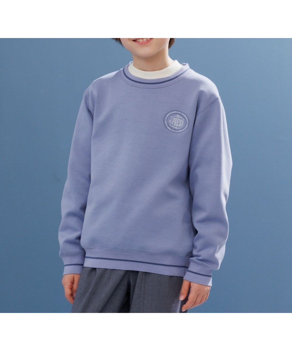 【ジェイ プレス/J.PRESS / KIDS】の【100-130cm】ダンボール ロゴエンブロイダリー トレーナー インテリア・キッズ・メンズ・レディースファッション・服の通販 founy(ファニー) ファッション Fashion キッズファッション Fashion for Kids トップス・カットソー Cut & Sew Tops オレンジ Orange シンプル Simple, Minimal スウェット / スエット Sweatshirt, Sweatwear スポーツ Sports, Activewear スマホ Smartphone, Mobile Device トレンド Trend, Trending Now トレーナー Sweatshirt, Trainer 定番 Standard, Basic Item 人気 Popular, Best Seller 長袖 Long Sleeve, Full Sleeve A/W・秋冬 Autumn/Winter 冬 Winter / This Winter エレガント 上品 Elegant 2025年 2025 2025-2026秋冬・A/W Autumn/Winter 2025–26 AW25–26 ダルブルー系|ID: prp329100004696907 ipo3291000000034397993