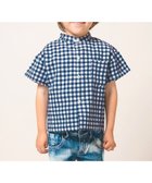 【アミアミ/AmiAmi / KIDS】の【洗濯機可】バンドカラーシャツ ブルー|ID: prp329100004696913 ipo3291000000033918388