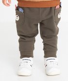 【ミキハウスホットビスケッツ/MIKI HOUSE HOT BISCUITS / KIDS】の【80-110cm】 ポケット顔ドン リブ付きスウェットパンツ カーキ|ID: prp329100004696918 ipo3291000000033918398
