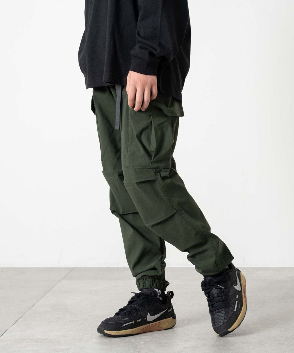 【ウィゴー/WEGO / KIDS】の【KIDS/ユニセックス着用ITEM】ストレッチトカーゴジョガーパンツ(JUNIOR) インテリア・キッズ・メンズ・レディースファッション・服の通販 founy(ファニー) 　ファッション　Fashion　キッズファッション　Fashion for Kids　ボトムス　Bottoms　スマホ　Smartphone, Mobile Device　ボトム　Bottoms, Lower Wear　ポケット　Pocket, Pocket Detail　ロング　Long, Long-Length　冬　Winter / This Winter　秋　Autumn　A/W・秋冬　Autumn/Winter　カーキ|ID: prp329100004696942 ipo3291000000033918487