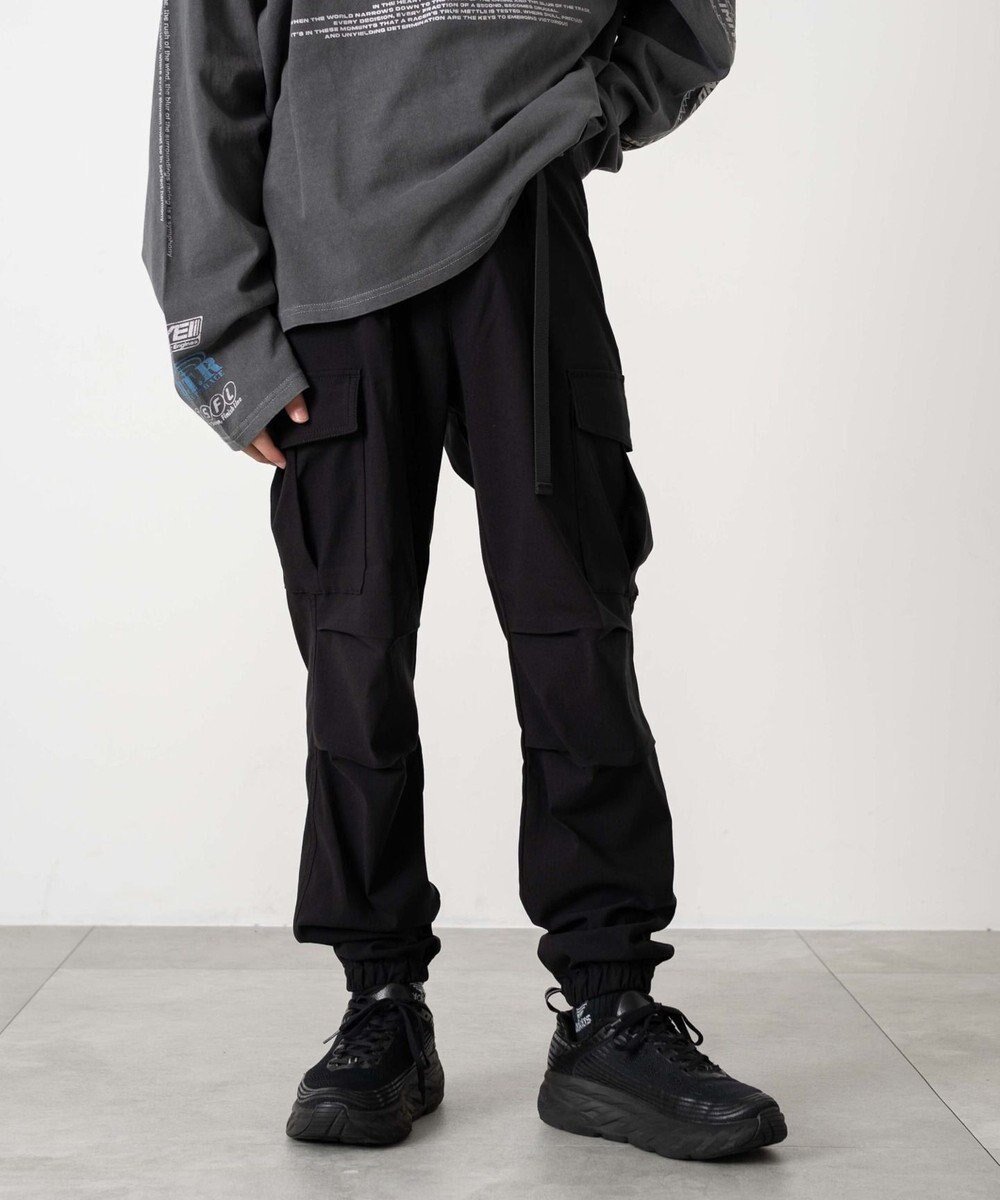 【ウィゴー/WEGO / KIDS】の【KIDS/ユニセックス着用ITEM】ストレッチトカーゴジョガーパンツ(JUNIOR) インテリア・キッズ・メンズ・レディースファッション・服の通販 founy(ファニー) 　ファッション　Fashion　キッズファッション　Fashion for Kids　ボトムス　Bottoms　スマホ　Smartphone, Mobile Device　ボトム　Bottoms, Lower Wear　ポケット　Pocket, Pocket Detail　ロング　Long, Long-Length　冬　Winter / This Winter　秋　Autumn　A/W・秋冬　Autumn/Winter　ブラック|ID: prp329100004696942 ipo3291000000034397975