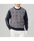 【23区 ゴルフ/23区GOLF / MEN】の【MEN】チェックジャガード クルーネック ニット ネイビー系3|ID: prp329100004696946 ipo3291000000034295017