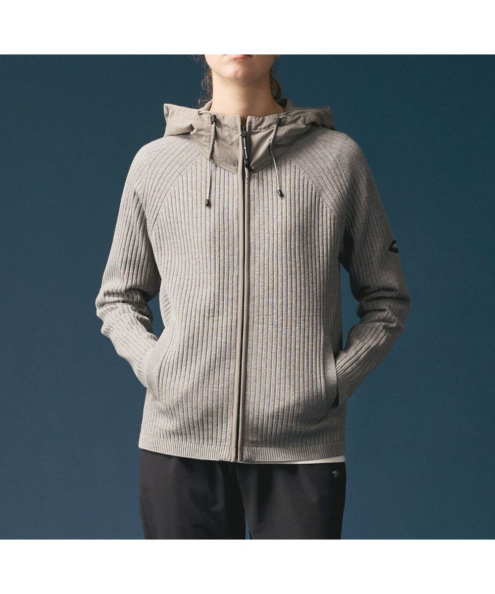 【ジョセフ アブード マウンテン/JOSEPH ABBOUD MOUNTAIN】の【チクチクしない/ストレッチ/イージーケア】SNOWYコンビパーカー インテリア・キッズ・メンズ・レディースファッション・服の通販 founy(ファニー) 　ファッション　Fashion　レディースファッション　Fashion for Women　トップス・カットソー　Cut & Sew Tops　カーディガン・羽織り　Layered Style Cardigans　レディースパーカー・カジュアルフーディー　Casual Hoodies & Sweatshirts　カーディガン　Cardigan, Knitwear　コンビ　Combo, Combination Style　ストレッチ　Stretch, Stretchy Fabric　タフタ　Taffeta, Structured Fabric　パーカー　Hoodie, Parka　A/W・秋冬　Autumn/Winter　おすすめ　Recommended / Our Picks　エレガント 上品　Elegant　ライトグレー系|ID: prp329100004696978 ipo3291000000033918640