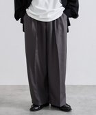 【ウィゴー/WEGO / MEN】のワイドストレートスラックス グレー|ID: prp329100004696982 ipo3291000000034309656