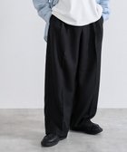 【ウィゴー/WEGO / MEN】のワイドストレートスラックス ブラック|ID: prp329100004696982 ipo3291000000034309657