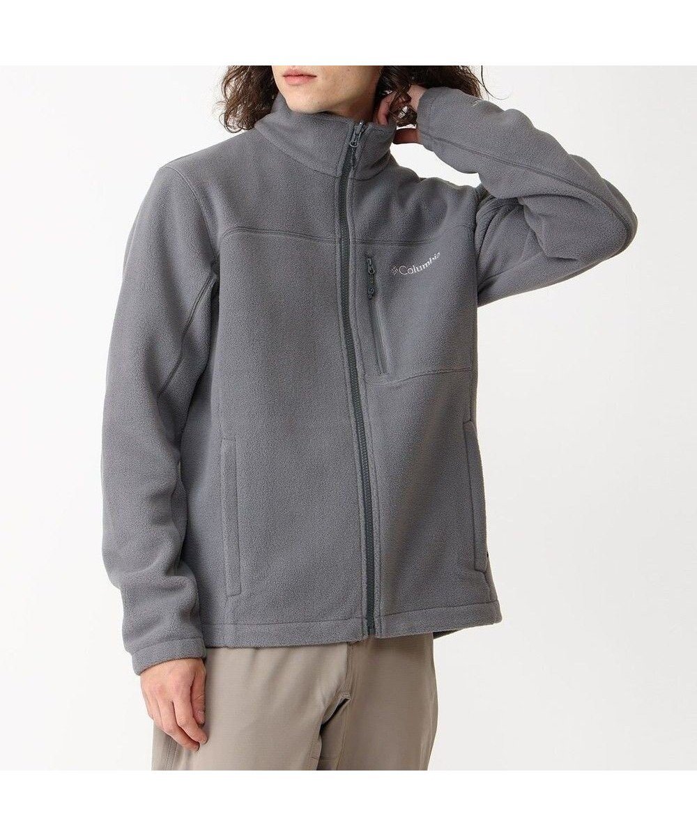 【コロンビア/Columbia / MEN】のColumbia/ マリーズピークフリースジャケット /コロンビア インテリア・キッズ・メンズ・レディースファッション・服の通販 founy(ファニー) 　ファッション　Fashion　メンズファッション　Fashion for Men　トップス・カットソー　Cut & Sew Tops　新作・新入荷　New Arrivals / New In　アウトドア　Outdoor Clothing　ジャケット　Jacket, Outerwear　スタンド　Stand Collar, Upright Stand　ドローコード　Drawcord, Drawstring Cord　フィット　Fit, Slim Fit　フロント　Front, Front Design　ブロック　Block, Solid Block Pattern　プリント　Print, Printed Pattern　ポケット　Pocket, Pocket Detail　夏　Summer　S/S・春夏　SS, Spring/Summer, Warm Season　A/W・秋冬　Autumn/Winter　軽量　Lightweight, Ultra Light　City Grey|ID: prp329100004696992 ipo3291000000033918730