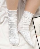 【ウィゴー/WEGO】のベロアソックス ホワイト|ID: prp329100004697028 ipo3291000000033919020