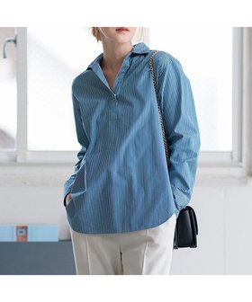 【23区/NIJYUSANKU】 【Oggi4月号掲載/洗える】CANCLINI スキッパー シャツ人気、トレンドファッション・服の通販 founy(ファニー) 雑誌掲載アイテム Magazine Picks & Fashion Features ファッション雑誌 Fashion Magazines オッジ Oggi ファッション Fashion レディースファッション Fashion for Women トップス・カットソー Cut & Sew Tops シャツ・ブラウス・オフィスカジュアル Elegant Blouses & Button-Ups イタリア Italy エレガント 上品 Elegant 春 Spring 洗える Machine Washable クラシック Classic, Timeless Style クロップド Cropped, Short Length 4月号 April Issue スキッパー Skipper, Open Collar ストライプ Stripe, Striped Pattern スリム Slim, Slim Fit スリーブ Sleeve, Long Sleeve / Short Sleeve 雑誌 Magazine, Fashion Magazine ダブル Double, Double-Breasted 定番 Standard, Basic Item フロント Front, Front Design ベーシック Basic, Essential ミラノ Milano Style, Italian-Inspired 無地 Plain, Solid Color ラベンダー Lavender S/S・春夏 SS, Spring/Summer, Warm Season 夏 Summer 2024年 2024 2024春夏・S/S Spring/Summer 2024 SS24 |ID:prp329100004697043