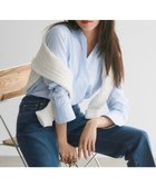 【23区/NIJYUSANKU】の【Oggi4月号掲載/洗える】CANCLINI スキッパー シャツ サックスストライプ|ID: prp329100004697043 ipo3291000000033919087