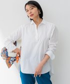 【23区/NIJYUSANKU】の【Oggi4月号掲載/洗える】CANCLINI スキッパー シャツ ホワイト系|ID: prp329100004697043 ipo3291000000033919089