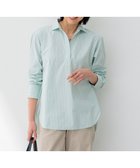 【23区/NIJYUSANKU】の【Oggi4月号掲載/洗える】CANCLINI スキッパー シャツ [WEB限定]ミントストライプ|ID: prp329100004697043 ipo3291000000033919090